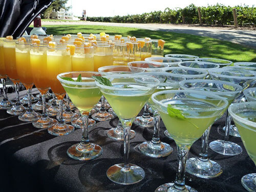 A table filled with margaritas and mimosas