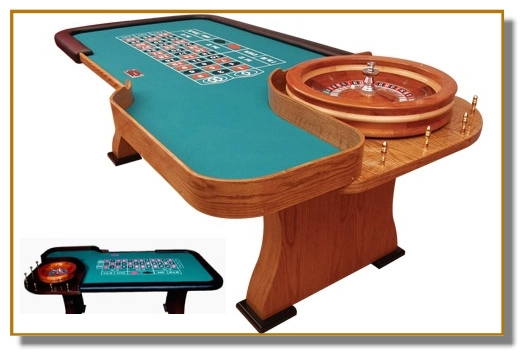 Large picture of professional roulette table with a thumbnail of an authentic roulette table